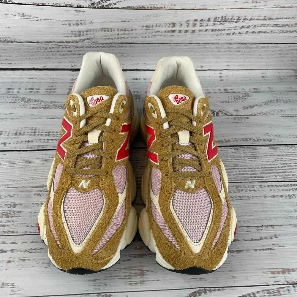 New Balance 9060 Mens US 12 D Lifestyle Sneakers Beige Pink